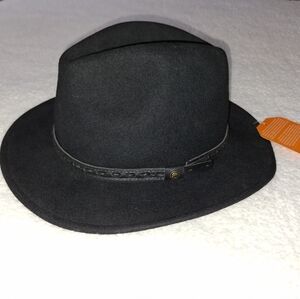 Sunday Afternoons Men's Black Felt Hat with Leather Band -Size XL